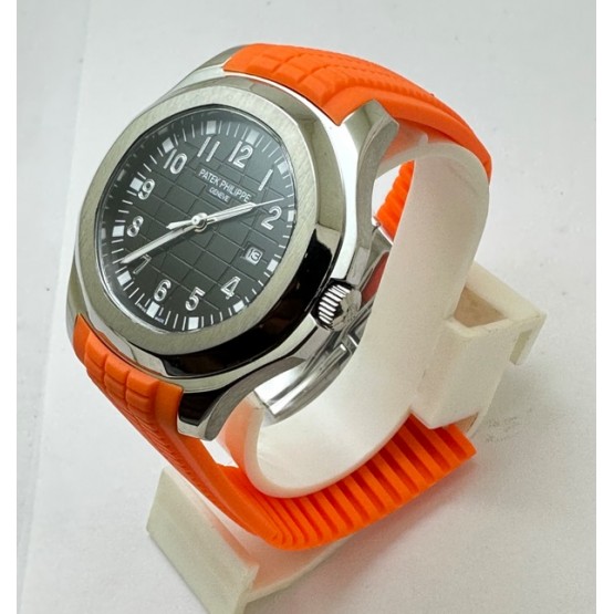 Patek Philippe Aquanaut Orange Rubber Strap Watch