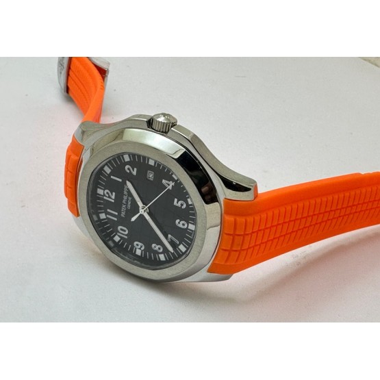 Patek Philippe Aquanaut Orange Rubber Strap Watch