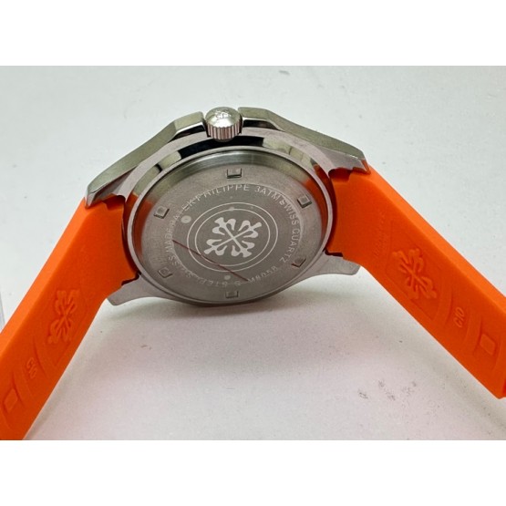 Patek Philippe Aquanaut Orange Rubber Strap Watch