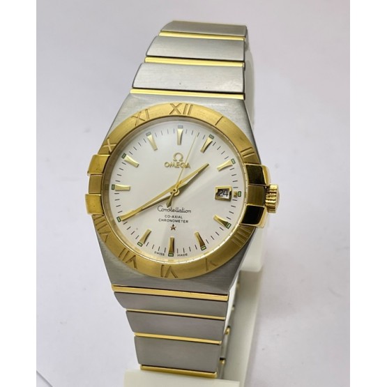 Omega Constellation Double Eagle Gold Bezel SWISS ETA 2250 Valjoux Automatic Watch