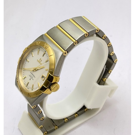 Omega Constellation Double Eagle Gold Bezel SWISS ETA 2250 Valjoux Automatic Watch