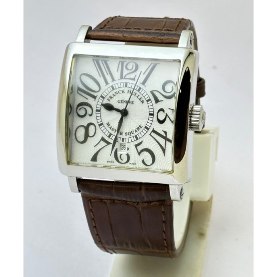 Franck Muller Square Master 2 Leather Strap Watch