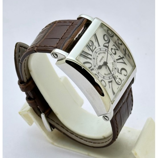 Franck Muller Square Master 2 Leather Strap Watch