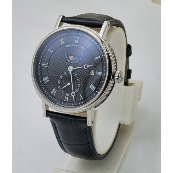 Breguet Classique 1175 Black Leather Strap Swiss ETA Automatic Watch