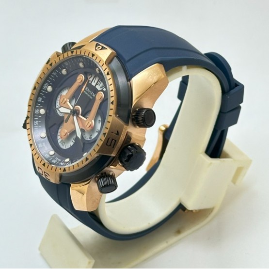 Graham Chronometer Blue Rubber Strap Watch