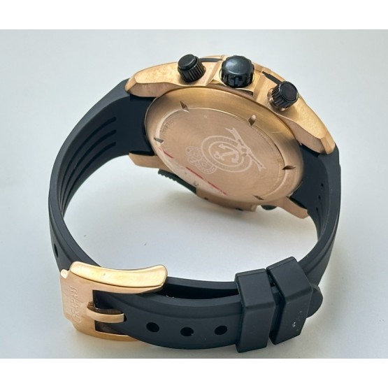 Graham Chronometer Black Rubber Strap Watch