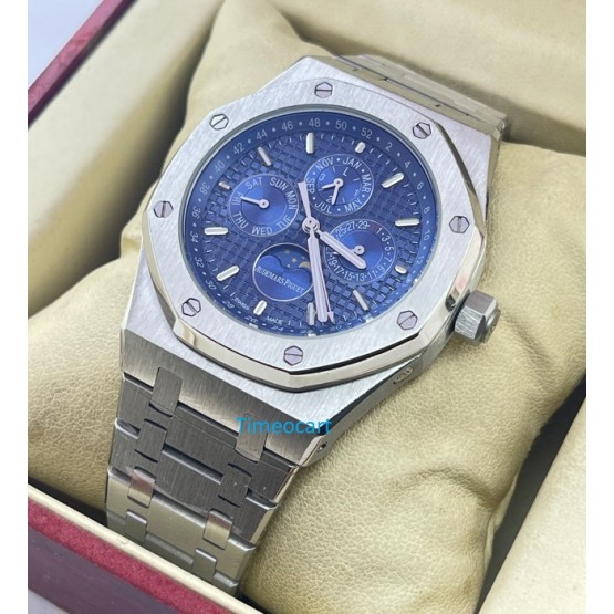 Audemars Piguet Royal Oak Perpetual Calendar Blue Swiss Automatic Watch