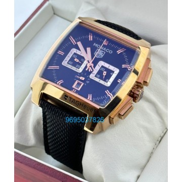 Tag Heuer Monaco Rose Gold Black Limited Edition Watch