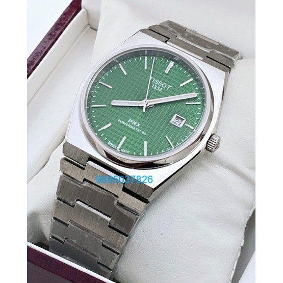 Tissot Prx Powermatic 80 Steel Green Swiss Automatic Watch