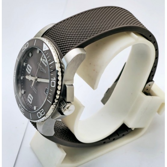 Longines Hydroconquest Grey Rubber Strap Swiss Automatic Watch