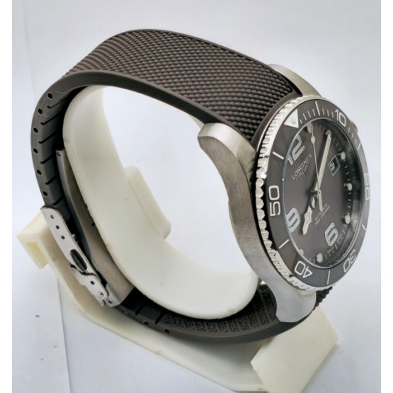 Longines Hydroconquest Grey Rubber Strap Swiss Automatic Watch