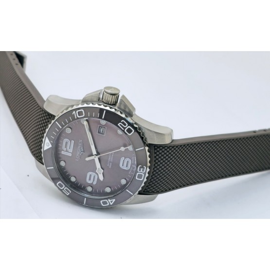 Longines Hydroconquest Grey Rubber Strap Swiss Automatic Watch