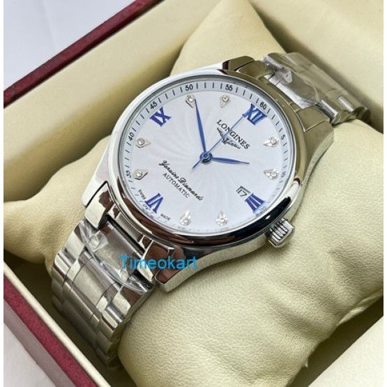 Longines Master Collection White Steel 2 Swiss Automatic Watch