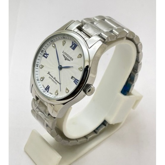 Longines Master Collection White Steel 2 Swiss Automatic Watch