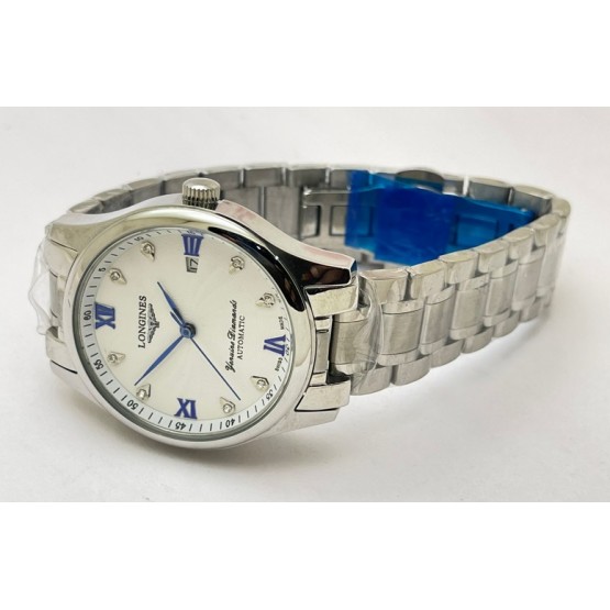 Longines Master Collection White Steel 2 Swiss Automatic Watch