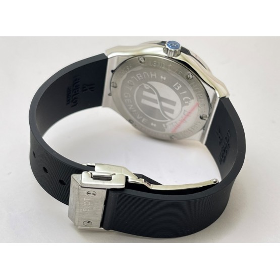 Hublot Classic Fusion Steel Black Rubber Strap Ladies Watch