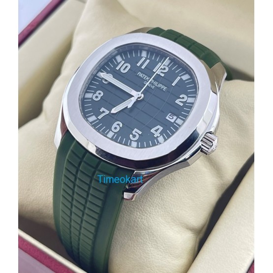 Patek Philippe Aquanaut Green Rubber Strap Swiss Automatic Watch