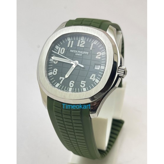 Patek Philippe Aquanaut Green Rubber Strap Swiss Automatic Watch