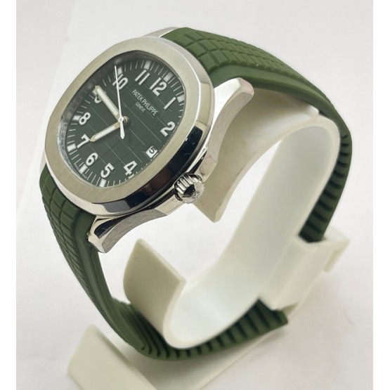 Patek Philippe Aquanaut Green Rubber Strap Swiss Automatic Watch