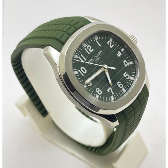 Patek Philippe Aquanaut Green Rubber Strap Swiss Automatic Watch