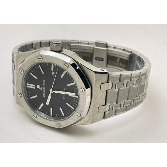 Audemars Piguet Royal Oak Steel Black Swiss Automatic Watch