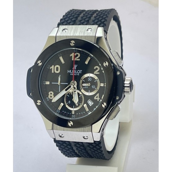 Hublot Big Bang Black 2 Ceramic Bezel Steel Watch