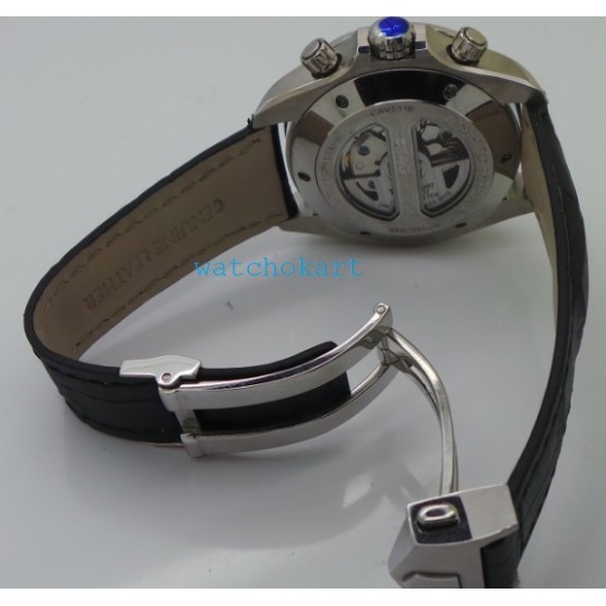 Tag Heuer Grand Carrera Calibre 17 Leather Strap Swiss ETA 7750 Valjoux Movement Automatic Watch