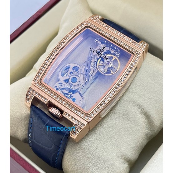 Corum Golden Bridge Diamond Rose Gold Automatic Winding Watch