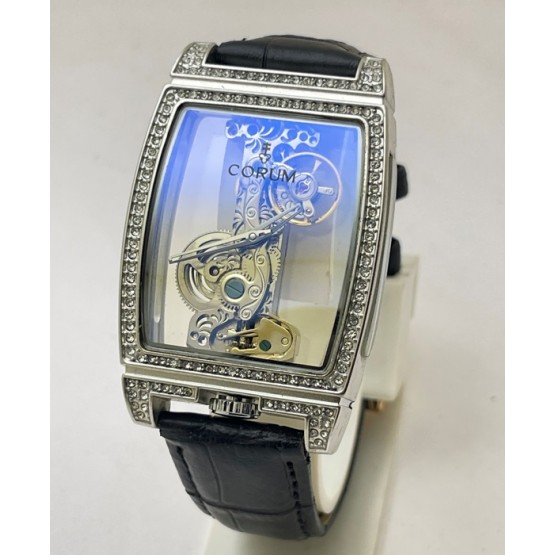 Corum Golden Bridge Diamond Steel Automatic Winding Watch