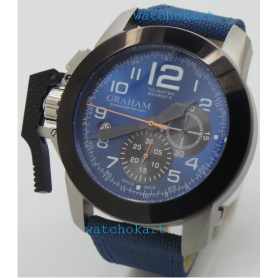 Graham Chronofighter Telemeter Blue Watch