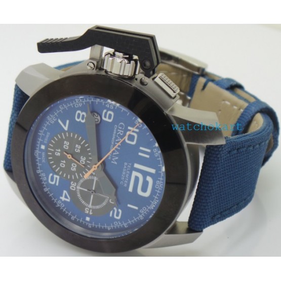 Graham Chronofighter Telemeter Blue Watch