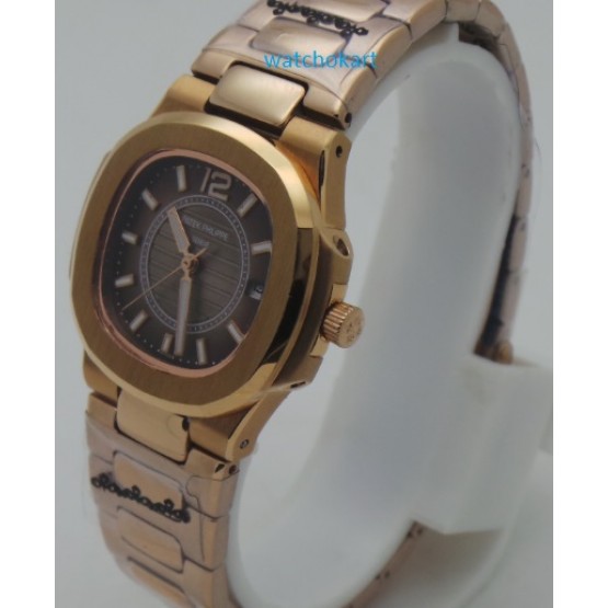 Patek Philippe Nautilus Smoke Grey Rose Gold Ladies Watch