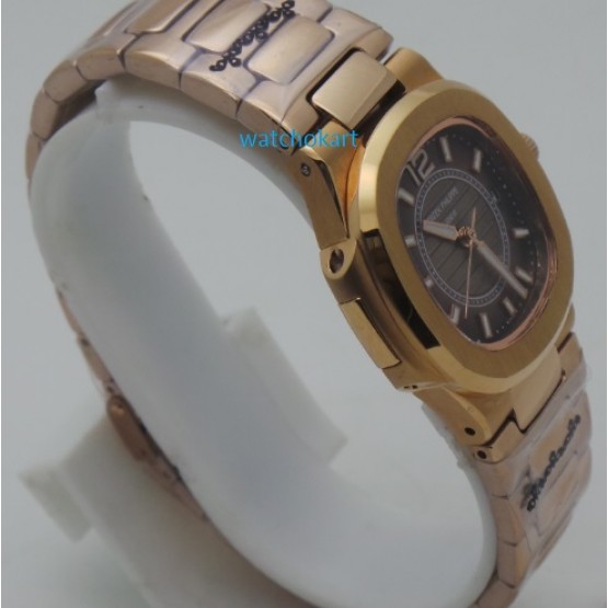 Patek Philippe Nautilus Smoke Grey Rose Gold Ladies Watch