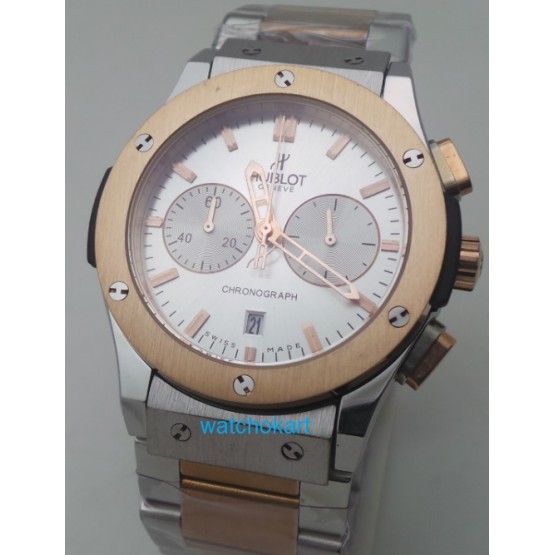 Hublot Classic Fusion Chronograph Dual Tone White Watch