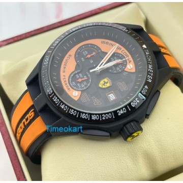 FERRARI SCUDERIA ORANGE MEN'S WATCH