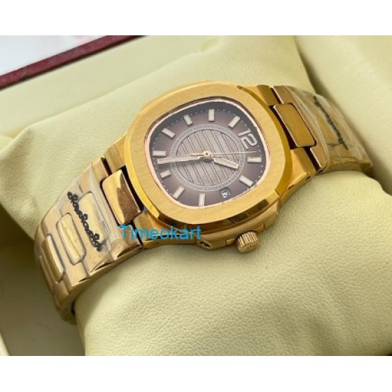 Patek Philippe Nautilus Smoke Grey Rose Gold Ladies Watch