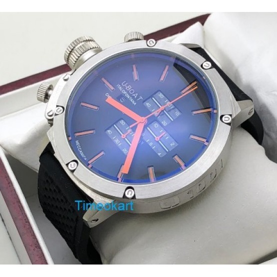 U Boat Classico Rubber Strap Watch