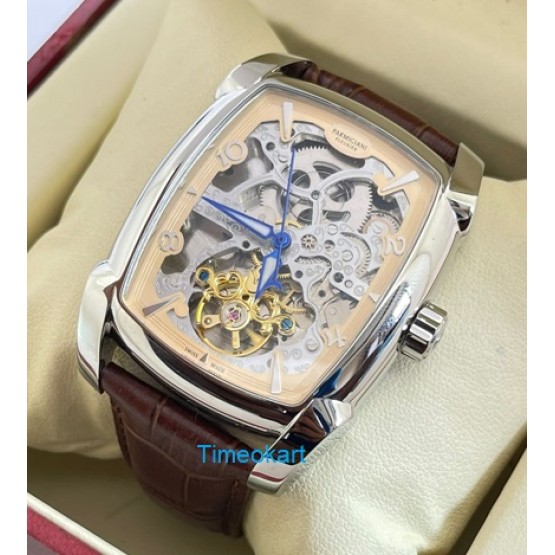 Parmigiani Fleurier: Kalpa XL Tourbillon Skeliton Steel Swiss Automatic Watch