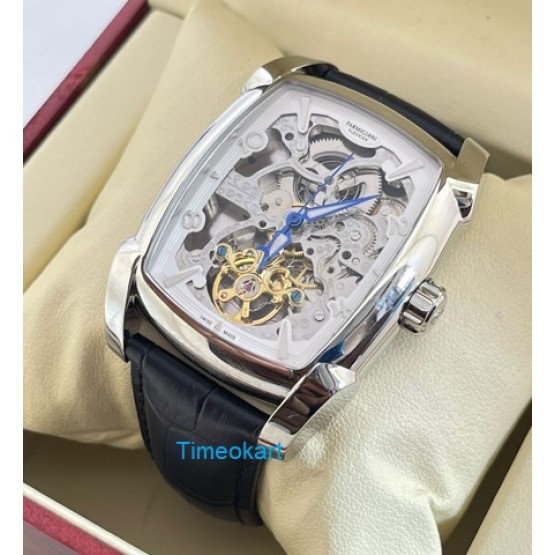 Parmigiani Fleurier: Kalpa XL Tourbillon Skeliton Steel White Swiss Automatic Watch