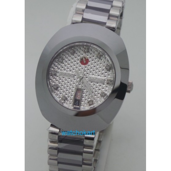 Rado Diastar Steel DAY-DATE White Swiss Automatic Watch