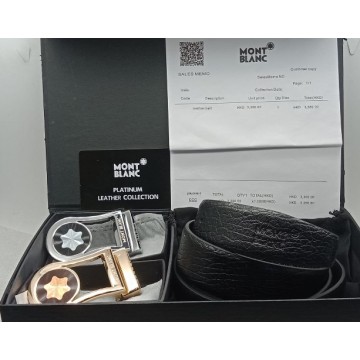 Mont Blanc Double Buckle Belt - 3