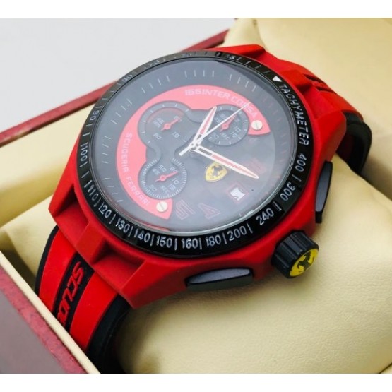 FERRARI SCUDERIA RED MEN'S WATCH 2