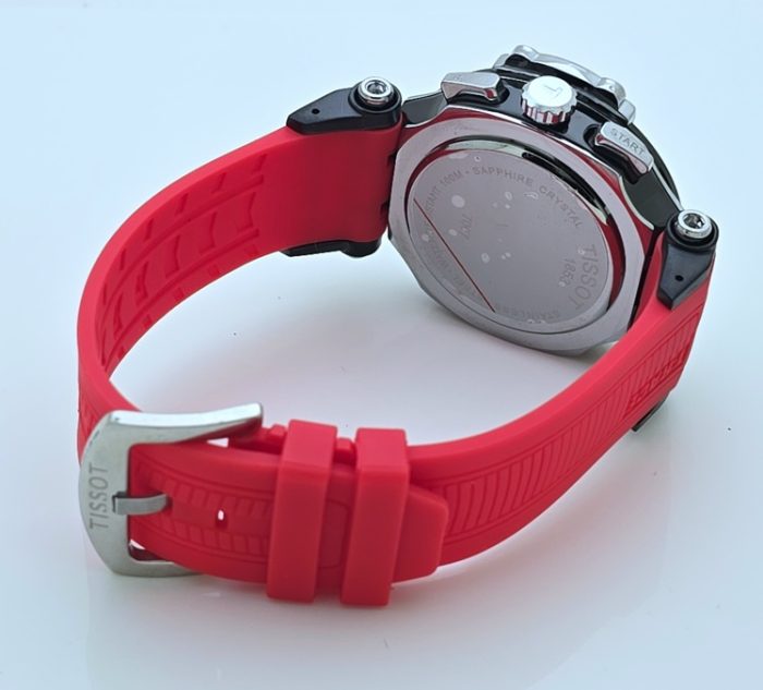 Tissot T-Race Chronograph Red Rubber Strap Watch - Image 6