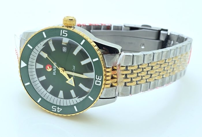 Rado Captain Cook Green Dual Tone Swiss Automatic Watch - Image 6