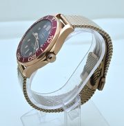 Omega Seamaster Diver Bronze Gold Burgundy Swiss Automatic Watch - Image 4