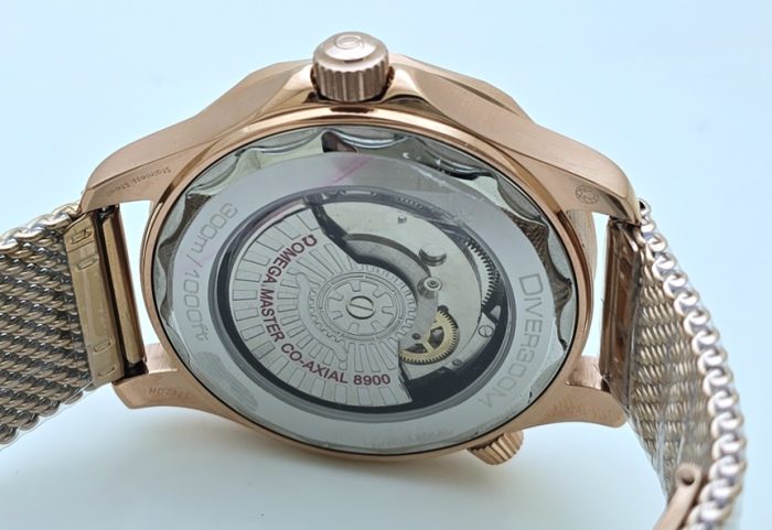 Omega Seamaster Diver Bronze Gold Burgundy Swiss Automatic Watch - Image 8