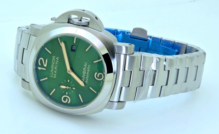 Panerai Marina Green Steel Bracelet Swiss ETA Automatic Watch - Image 5