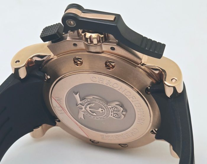 Graham Chronofighter Oversize Blue Rubber Strap Watch - Image 7
