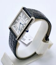 Cartier Tank Solo Steel Leather Strap Watch - Image 4