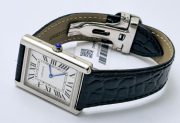 Cartier Tank Solo Steel Leather Strap Watch - Image 6